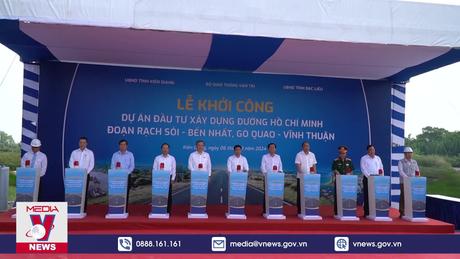 Khởi công đường Hồ Chí Minh đoạn qua tỉnh Kiên Giang, Bạc Liêu
