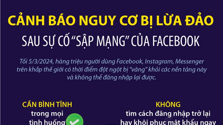 Cảnh báo nguy cơ bị lừa đảo sau sự cố “sập mạng” của Facebook