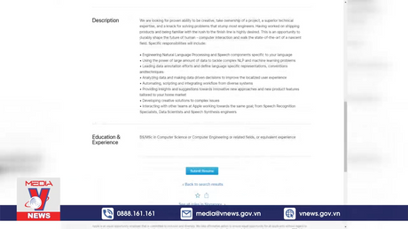 Apple tìm kiếm kỹ sư AI phát triển tiếng Việt cho Siri