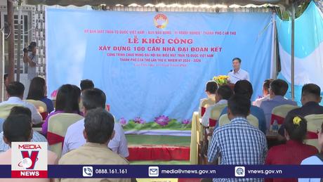 Cần Thơ khởi công 100 căn nhà Đại đoàn kết cho hộ nghèo