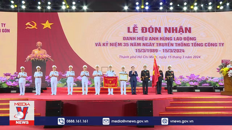 Tân cảng Sài Gòn nhận danh hiệu Anh hùng Lao động lần 2