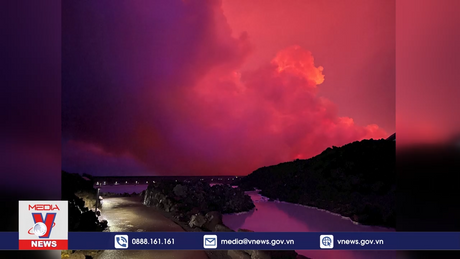Núi lửa phun trào ở Iceland