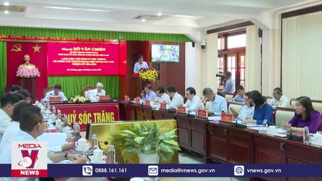 Chủ tịch Ủy ban TƯ. MTTQ Việt Nam làm việc với tỉnh Sóc Trăng