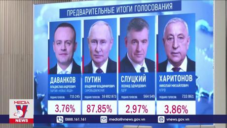 Tổng thống Nga Vladimir Putin tái đắc cử