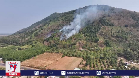 Cháy rừng tại di tích thắng cảnh núi Bà Đen