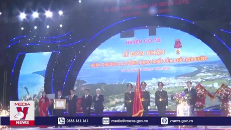 Huyện đảo Cô Tô đón nhận Huân chương Lao động hạng Nhất