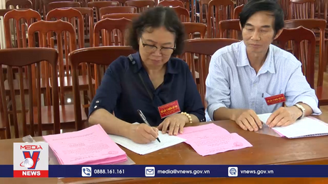 Thái Bình lấy ý kiến cử tri về việc sáp nhập xã 