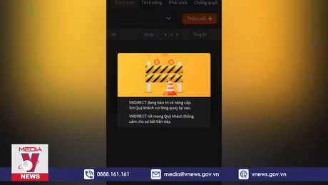 Thông báo chính thức về sự cố của VNDirect