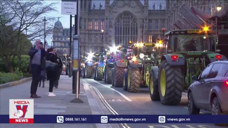 Nông dân Anh biểu tình phản đối các thỏa thuận thương mại