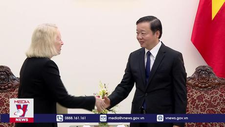 Phó Thủ tướng Trần Hồng Hà tiếp Phó Chủ tịch GFANZ