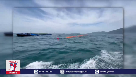 Xử lý sự cố tàu vận tải Giang Anh 18 bị chìm tại Cù Lao Chàm