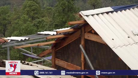 Yên Bái xuất hiện cơn mưa đá kèm theo gió lốc