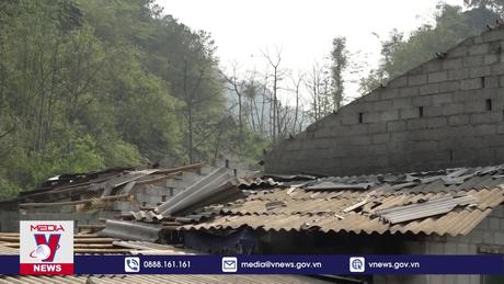 Cao Bằng có 576 nhà ở bị tốc mái do mưa đá, lốc xoáy