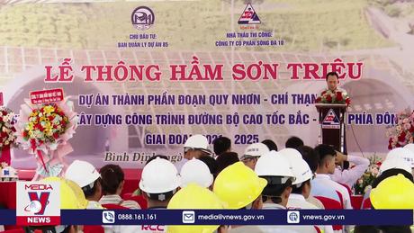 Chính thức thông hầm Sơn Triệu, vượt trước tiến độ 1 tháng
