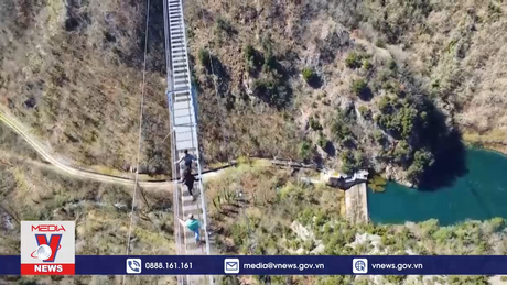 Mở cửa cầu treo qua núi dài nhất châu Âu