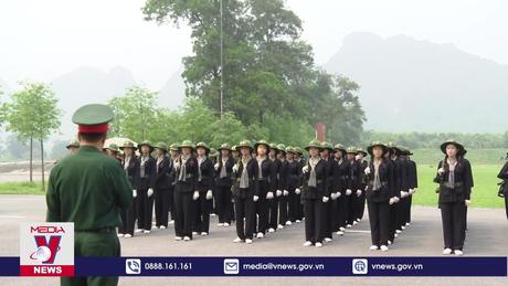 Huấn luyện diễu binh diễu hành dịp kỷ niệm 70 năm chiến thắng Điện Biên Phủ