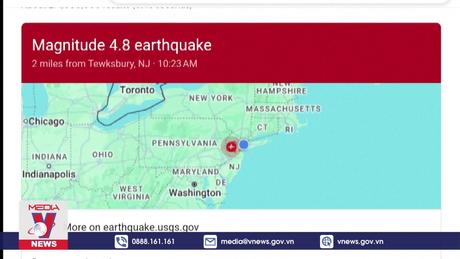 Động đất làm rung chuyển thành phố New York (Mỹ)