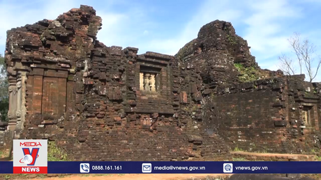 Phát lộ tuyến đường cổ trong quá trình khai quật tại Mỹ Sơn