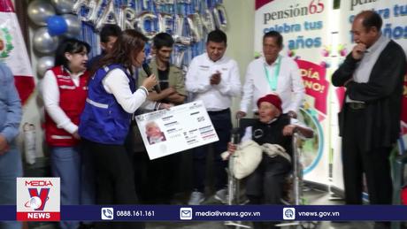 Mừng sinh nhật cụ ông cao tuổi nhất thế giới ở Peru
