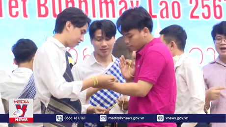 Thái Nguyên tổ chức Tết Bunpimay cho lưu học sinh Lào