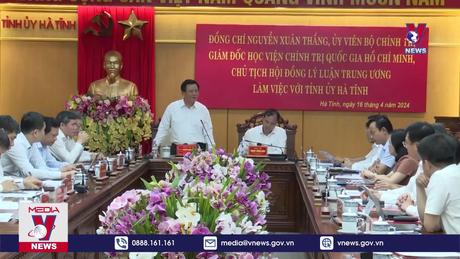 Học viện Chính trị Quốc gia Hồ Chí Minh làm việc tại Hà Tĩnh