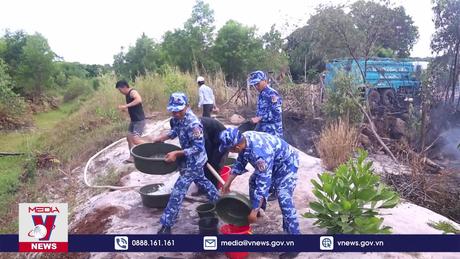 Vùng Cảnh sát biển 4 kịp thời khống chế đám cháy lớn