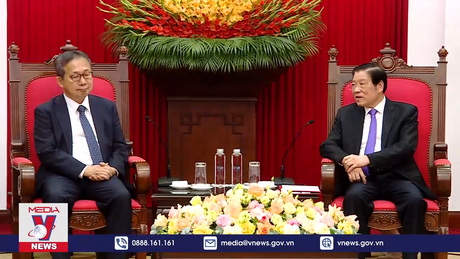 Trưởng Ban Nội chính Trung ương tiếp Đại sứ Nhật Bản