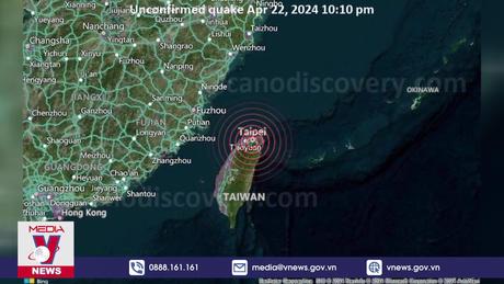 Đài Loan (Trung Quốc) tiếp tục hứng chịu động đất