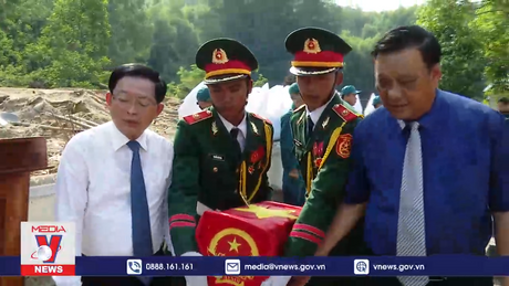 Bình Định truy điệu hài cốt liệt sỹ Sư đoàn 3 Sao Vàng