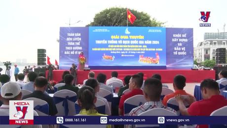 Gần 400 vận động viên tham gia Giải đua thuyền truyền thống vô địch quốc gia