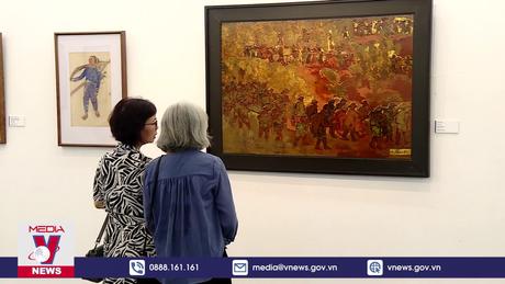 70 tác phẩm hội họa “Đường lên Điện Biên”