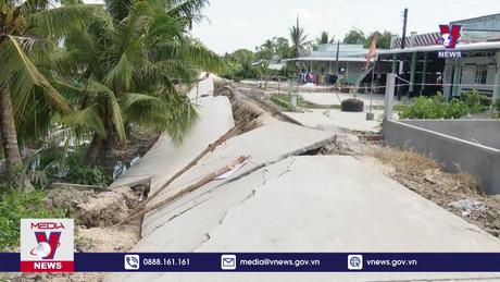 Sụt lún gây ảnh hưởng lớn đến đời sống của người dân Bạc Liêu 