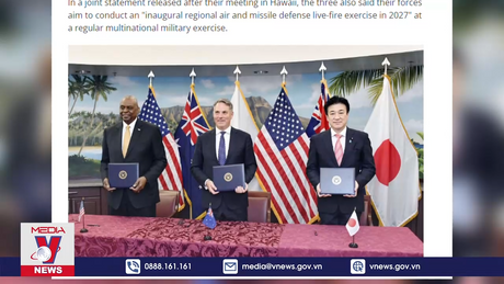 Mỹ, Nhật Bản và Australia ký thỏa thuận công nghệ quốc phòng