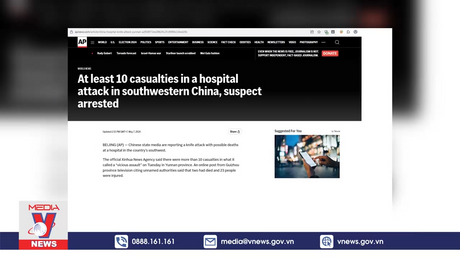 Tấn công tại một bệnh viện ở Trung Quốc