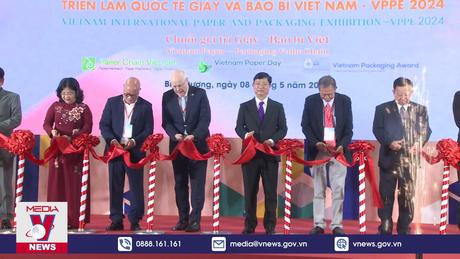 Khai mạc Triển lãm ngành giấy, bao bì, điện, năng lượng