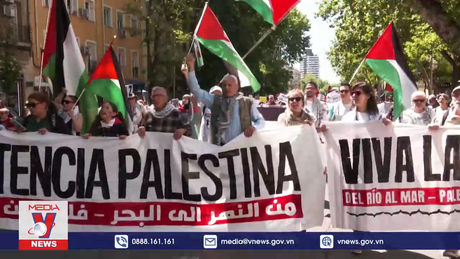 Biểu tình ủng hộ Palestine tại nhiều nước trên thế giới