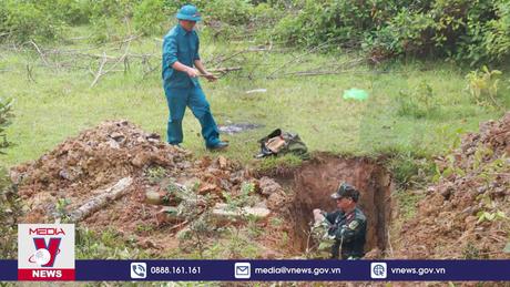 Huỷ nổ thành công quả bom nặng 340kg còn nguyên kíp