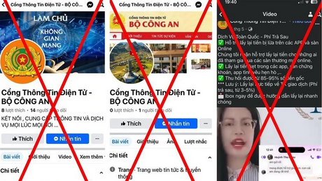 Cảnh báo thủ đoạn mạo danh Cổng Thông tin điện tử Bộ Công an