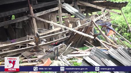 Mưa lớn gây sạt lở đất ở Cao Bằng