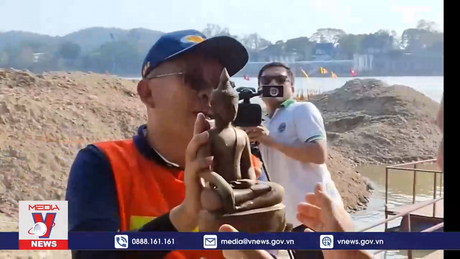 Lào tiếp tục khai quật được nhiều tượng đồng cổ