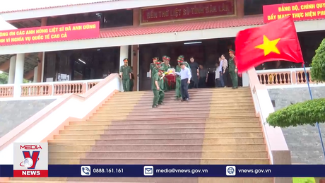 Truy điệu, an táng 27 hài cốt liệt sỹ hi sinh tại Campuchia