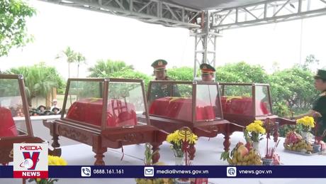 Quảng Bình truy điệu và an táng 16 hài cốt Liệt sỹ