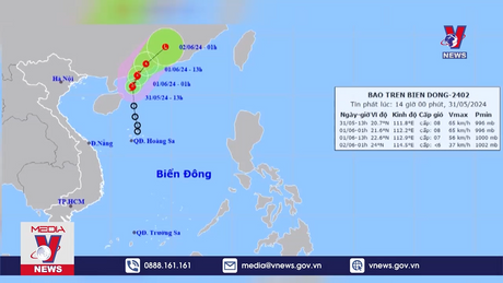 Bão số 1 đã suy yếu thành áp thấp nhiệt đới