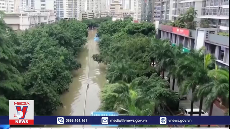 Mùa lũ sớm bất thường ở miền Nam Trung Quốc