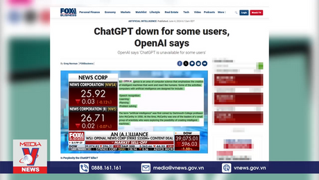 ChatGPT xảy ra sự cố
