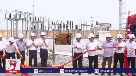 Gắn biển công trình TBA 110kV Hưng Hà 2 và nhánh rẽ