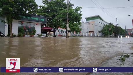 Mưa lớn gây ngập úng cục bộ tại Điện Biên