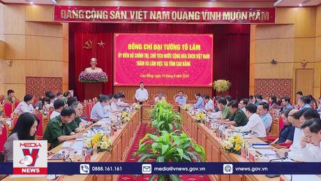 Chủ tịch nước Tô Lâm làm việc với Tỉnh uỷ Cao Bằng