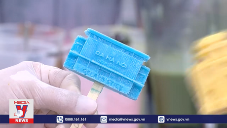 Độc đáo kem 3D in hình địa danh tại Hà Nội