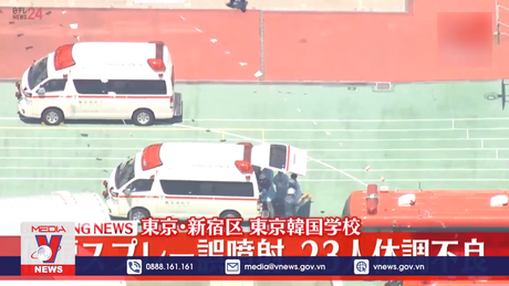 Nhiều học sinh bị thương do xịt hơi cay tại Nhật Bản